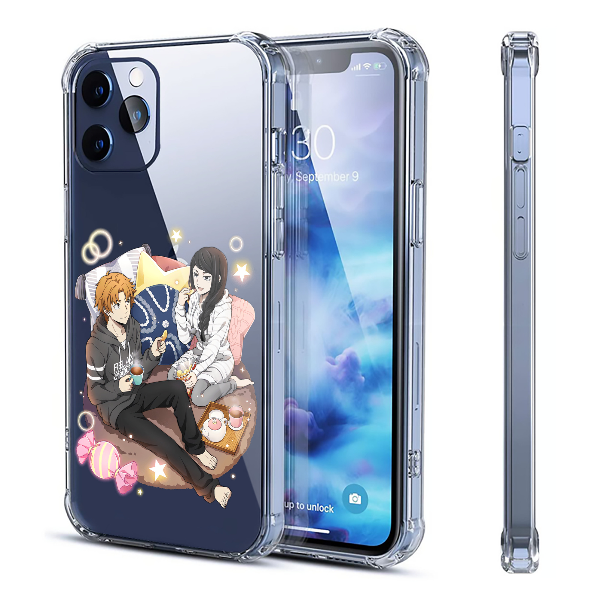 （画像用） 文豪ストレイドッグス Bungo Stray Dogs 【iPhone 12シリーズ対応】透明スマホケース（クリアソフトケース）